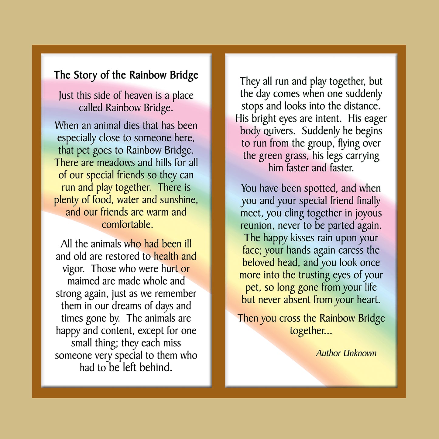 "The Story of the Rainbow Bridge"