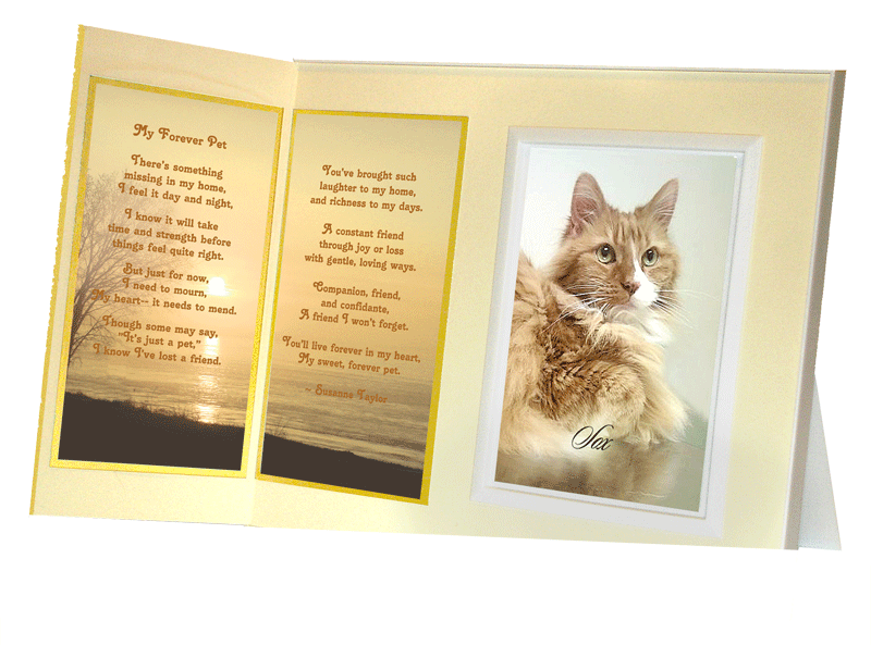 My Forever Pet picture frame for pet loss memorial