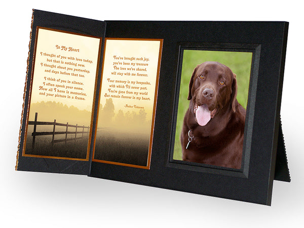 "In My Heart" Memorial  Picture Frame and  Pet Loss Sympathy Gift Package