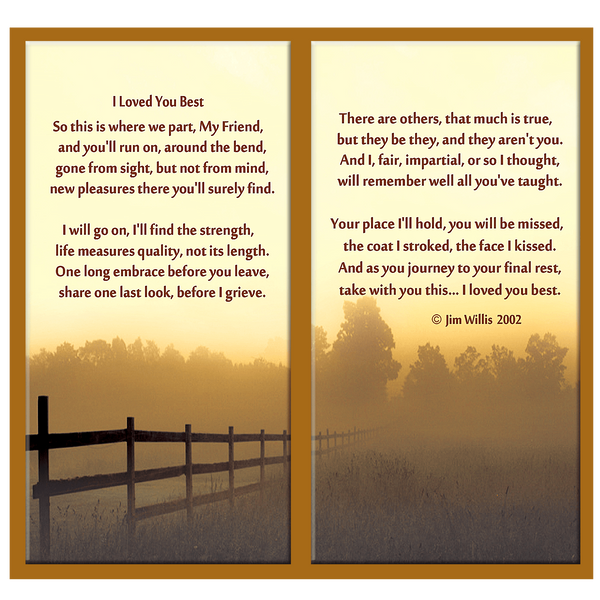 "I Loved You Best"