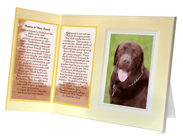 Dog Lover's Pet Loss Picture Frame Sympathy Gift