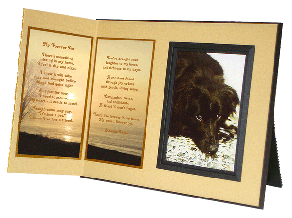 My Forever Pet picture frame for pet loss remembrance