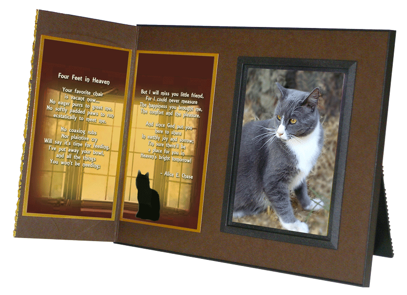 Cat Lover's Pet Memorial Remembrance Frame