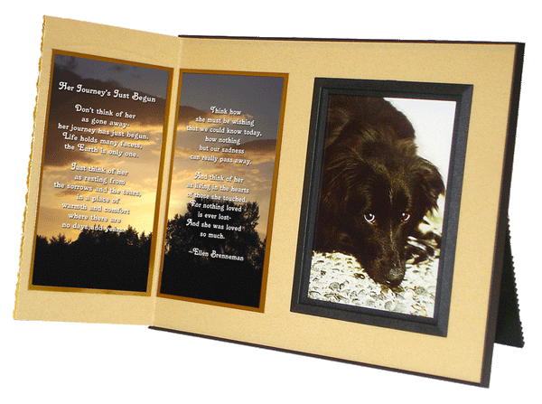 Her Journey's Just Begun pet loss remembrance gift