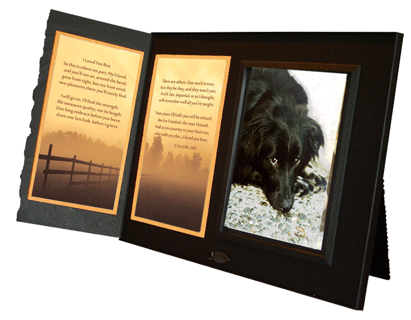 I Loved You Best pet loss remembrance picture frame gift