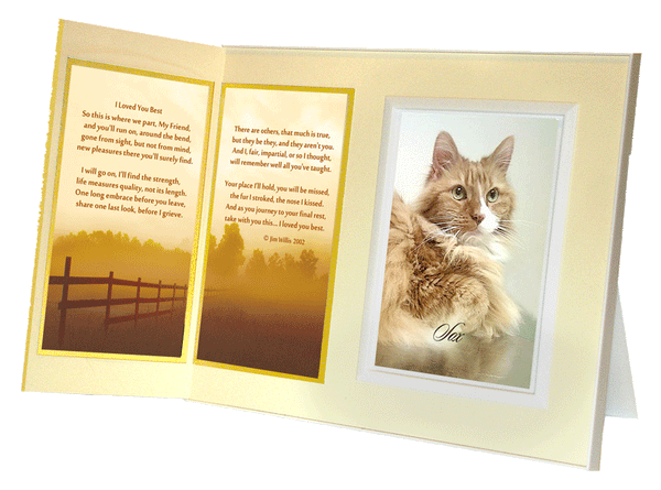 I Loved You Best pet loss picture frame memorial gift